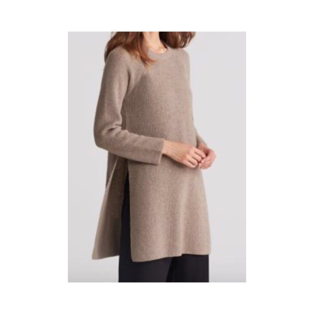 Eileen Fisher Italian Cashmere High Slit Tunic